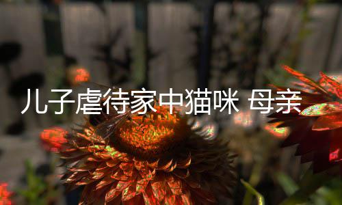 虐待他砸猫咪 母主机亲便强迫儿子烂P家中